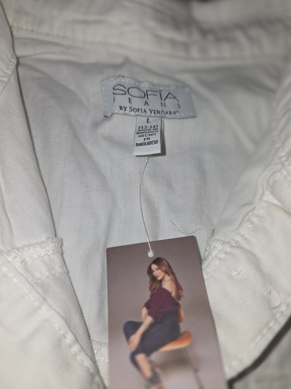 SOFIA Jeans White Button-Up Shirt - White